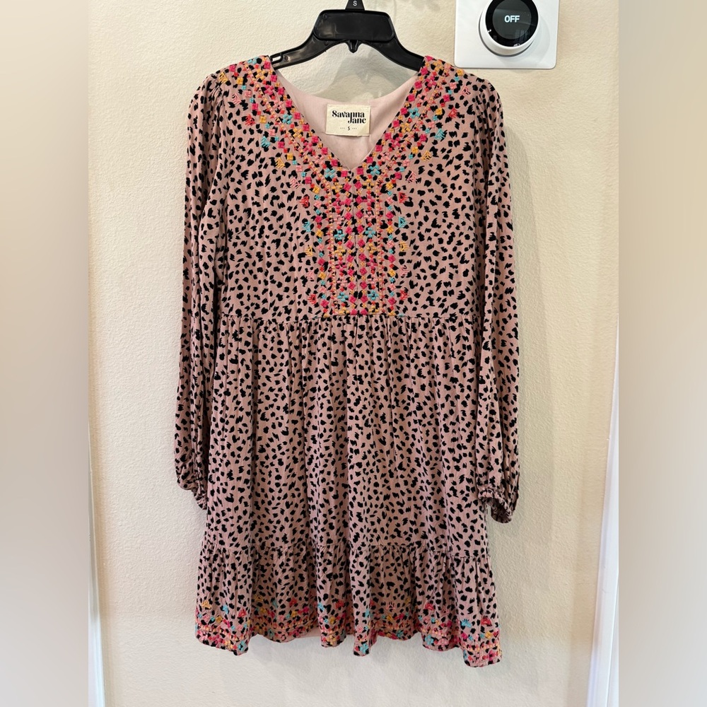 Savanna Jane Smock Dress Size Small
